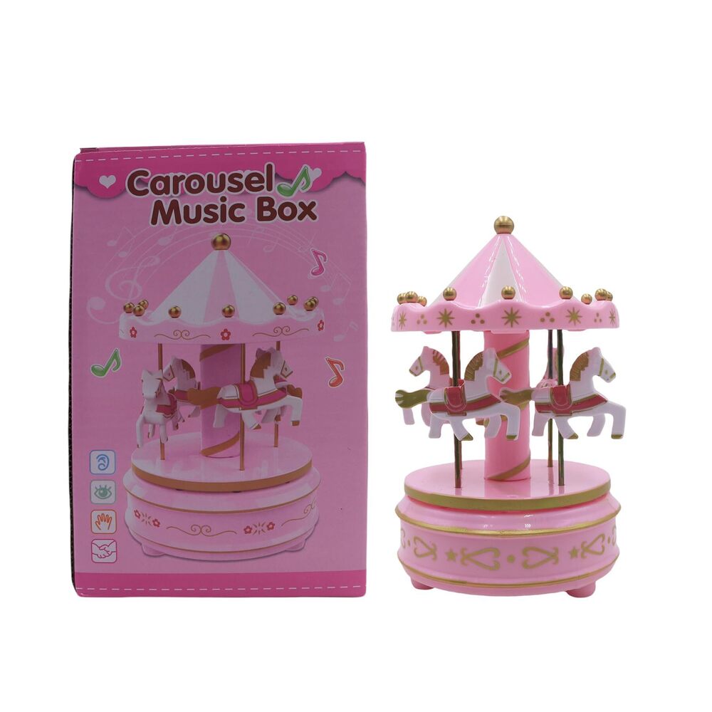 9948 Creative Cute Carousel Music Box with Rotating Ferris Wheel for Boys